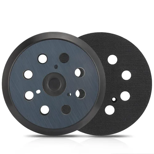 Paquete de 2 almohadillas de lijadora de repuesto de 5 pulgadas y 8 agujeros compatibles con lijadora orbital Makita BO5010 BO5030K BO5031K BO5041K,