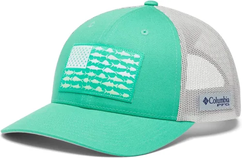 Miniatura 655 de Columbia - Gorra de malla con bandera con árboles unisex para adultos, corona alta