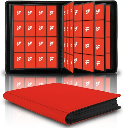 Miniatura 8 de Carpeta de tarjetas coleccionables de 9 bolsillos, libro de tarjetas premium para 360 tarjetas, álbum de tarjetas resistente para tarjetas
