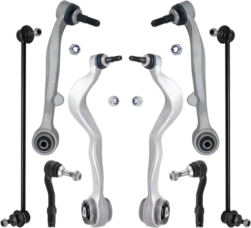 Miniatura 239 de Detroit Axle - Kit de brazos de control de extremo delantero de 8 piezas para Dodge Dakota 00-04, Durango 00-03, 4 brazos de control superior e
