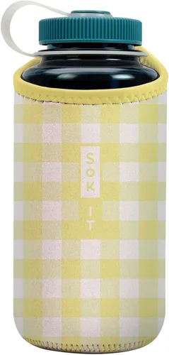 Miniatura 93 de Sok It BotlSok Funda para botella de agua con cubierta de neopreno aislante (Floral abstracto, se ajusta a CamelBak o Nalgene de 12 onzas)
