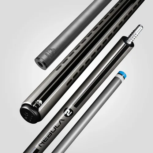 Miniatura 13 de RHINO Nebula 2 Pool Cue - Premium Carbon Fiber Shaft & Composite Butt. Time Crystal Tip, Pro Taper Design. 3/8-8 Joint, Wrapless. Low Deflection