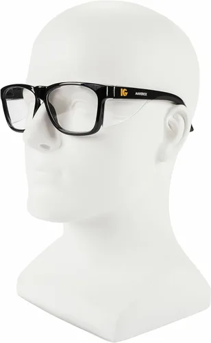 Miniatura 7 de KleenGuard™ V30 Maverick Eye Protection (49309), with KleenVision™ Anti-Fog Coating, Clear Lenses, Black Frame