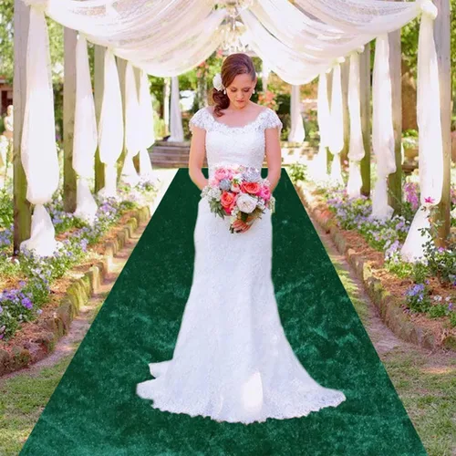 Miniatura 8 de MODFUNS Alfombra de pasillo azul marino para boda, 5 x 15 pies, tela de terciopelo, para pasillo, playa, pasillo, pasillo, playa, pasarela, alfombra