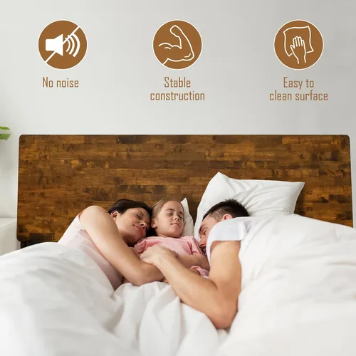 Miniatura 6 de Acacia Serenity - Base de cama King y cabecero de madera maciza, base de cama y cabecero de cama tamaño King, cama de madera escandinava compatible