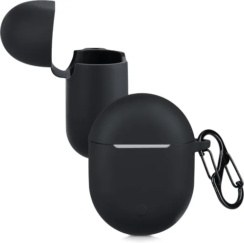 Miniatura 5 de kwmobile Funda compatible con Xiaomi Redmi Airdots 3 Pro/Buds 3 Pro - Funda de silicona para auriculares - Negro