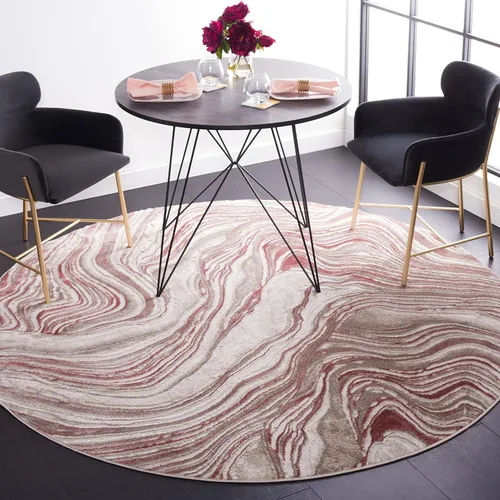 Miniatura 31 de SAFAVIEH Meadow Collection - Alfombra para pasillo, 2 x 7 pies, azul y gris, diseño abstracto moderno, no desprende pelusa y de fácil cuidado, ideal