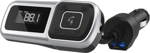 Miniatura 10 de Scosche BTFM3 BTFREQ Kit universal de manos libres Bluetooth para coche con transmisor FM digital y cargador de coche USB de 10 W, color negro XL