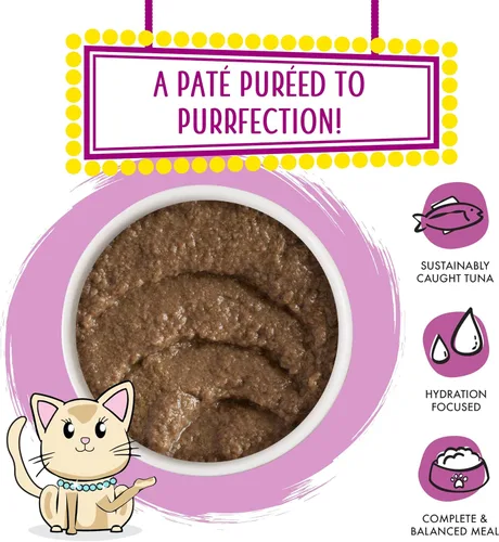 Miniatura 3 de Weruva Comida húmeda para gatos, Tic Tac Whoa con paté de atún y salmón, lata de 5.5 onzas, paquete de 8