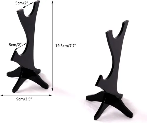 Miniatura 7 de Soporte de acrílico para sable de luz perfecto para sable de luz Jedi, soporte de sable de luz resistente, soporte de sable de luz de dos niveles