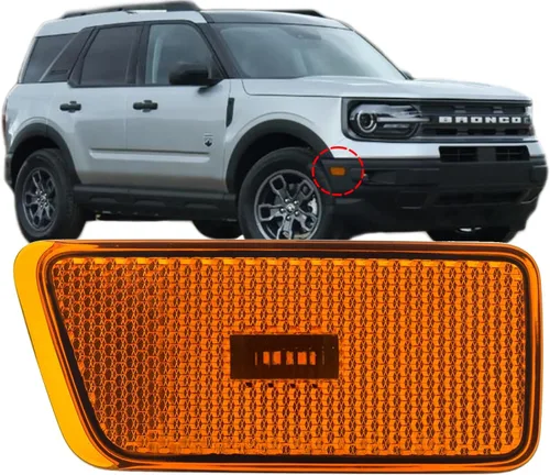 Miniatura 9 de APA - Repuesto para lámpara de marcador lateral LED frontal 2021 2022 Bronco Sport Driver lado izquierdo M1PZ15A201B FO2550148