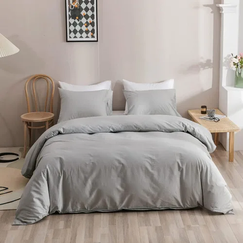 Miniatura 54 de KAREVER Juego de edredón azul y blanco a cuadros, juego de ropa de cama para niñas, juego de edredón a cuadros azul y blanco, manta para niños