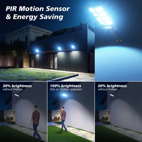 Miniatura 5 de WYWNA Luces Solares para Exteriores, Luces LED Solares para Exteriores Impermeables de 6000K, Luces de Inundación Solares para Exteriores con Sensor
