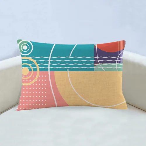 Miniatura 7 de Funda de almohada estampada, respaldo de dormitorio, almohada cuadrada con patrón de alce nórdico moderno, decoración para el hogar y la sala
