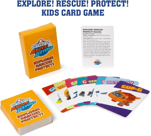 Miniatura 5 de Mighty Mojo Octonauts - Juegos de cartas clásicos para niños, juego de memoria, Go Fish & Old Maid, divertido juego familiar para niños y niñas