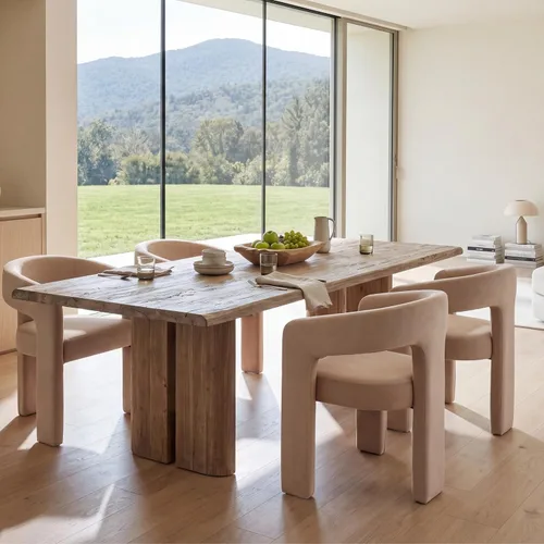 Miniatura 36 de Modern Barrel - Silla de comedor tapizada con brazos, cómoda silla auxiliar de terciopelo para sala de estar, oficina en casa, recepción