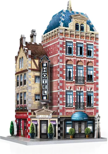 Miniatura 17 de Wrebbit3D Fire Station - Rompecabezas 3D Colección Urbania 285 piezas de rompecabezas Paisaje urbano encantador y único de una ciudad pequeña