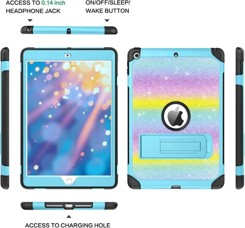 Miniatura 7 de BENTOBEN Funda para iPad de 9ª generación, funda para iPad de 8ª generación, funda para iPad de 7ª generación, iPad 10.2 2021/2020/2019, funda