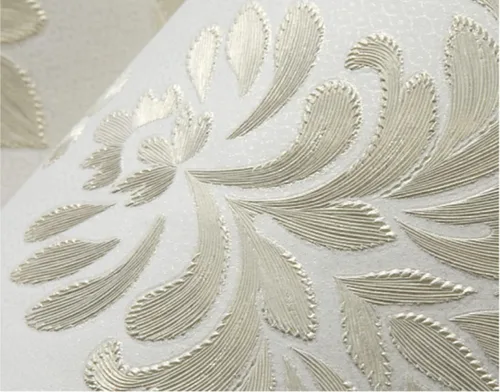 Miniatura 2 de Q QIHANG Papel tapiz 3D de damasco europeo sin pegar, cálido para sala de bodas, dormitorio, sala de estar, fondo de TV, 1.73 pies de ancho x 32.8