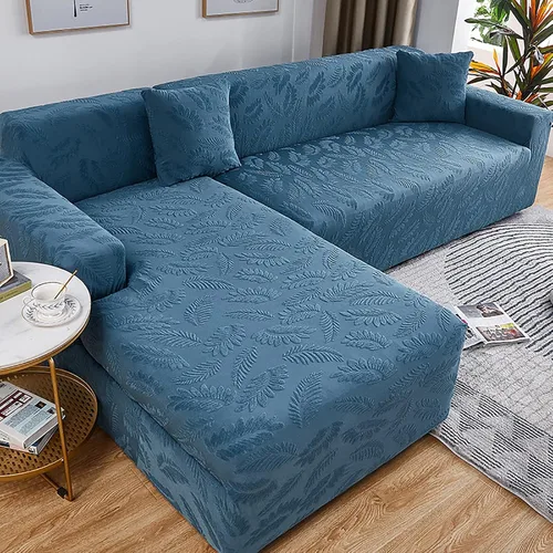 Miniatura 8 de Fundas de sofá modular, funda de sofá jacquard elástica para sofá en forma de L, suave, antideslizante, resistente al desgaste, protector de muebles