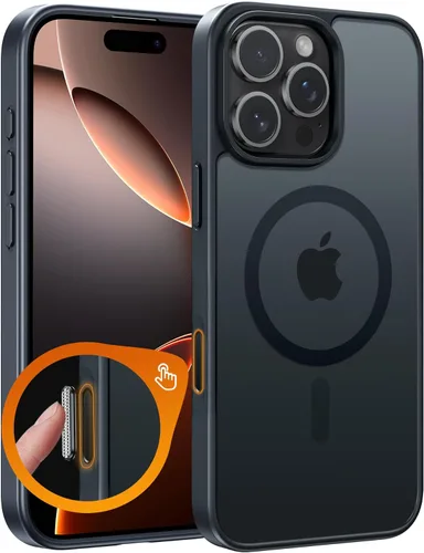 Miniatura 251 de FNTCASE - Funda para iPhone 16 Pro: magnética, mate, translúcida, de grado militar, protectora contra caídas, resistente, fina, duradera y a prueba