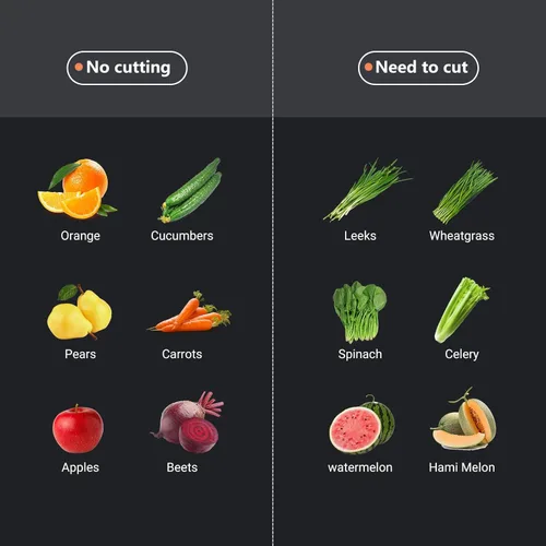 Miniatura 8 de Exprimidor compacto de masticación lenta - Máquinas de exprimir hasta 92% de rendimiento de jugo, canaleta ancha de 3.1" para frutas y verduras