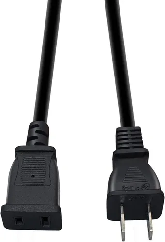 Miniatura 6 de Toptekits (0,5 m) Cable de Extensión de Alimentación USA Outlet Saver 125V 10A 2 Clavijas 2 Salidas para NEMA 5-15P a NEMA 5-15R, Bonita Extensión