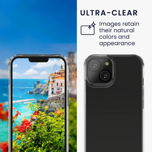 Miniatura 5 de kwmobile Juego de fundas transparentes 5 en 1 compatibles con Apple iPhone 13, incluye protectores de pantalla y cámara, transparente