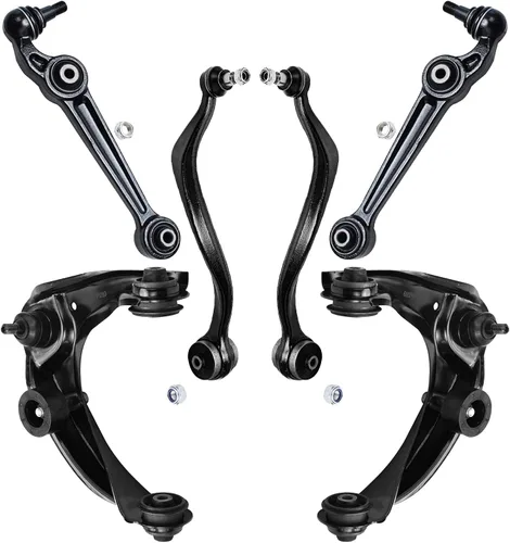 Miniatura 322 de Detroit Axle - Kit de extremo delantero para Chrysler 300 Dodge Charge Challenger 2011-2023, 2 brazos de control inferiores traseros 2 rótulas