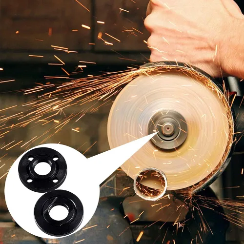 Miniatura 5 de Juego de 4 piezas de repuesto de brida de amoladora 5/8-11, accesorios para amoladora angular compatibles con Dewalt Milwaukee Ryobi Makita Tuercas