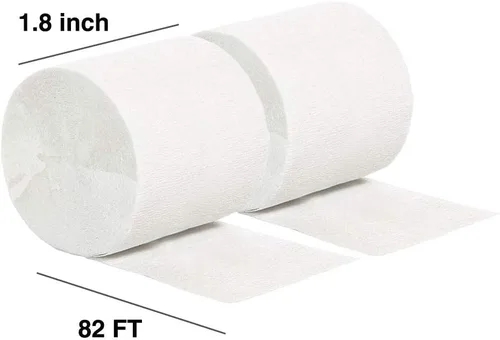 Miniatura 2 de Serpentinas de papel crepé morado para fiestas, 6 rollos, 1.77 pulgadas x 82 pies