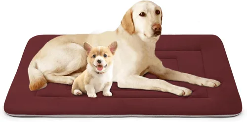 Miniatura 19 de Cama para perro, alfombrilla suave para cama de perro, 36 pulgadas, parte inferior antideslizante, lavable para perros medianos y grandes, colchón