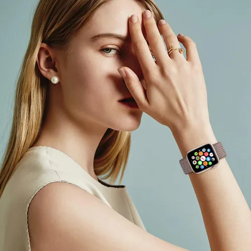 Miniatura 8 de 15 PAQUETE Correa de Nylon para Apple Watch de 1.50/1.58/1.61/1.65/1.73/1.77/1.81/1.97 pulgadas, iWatch Series 10 9 8 7 6 SE 5 4 3 2 1, unisex