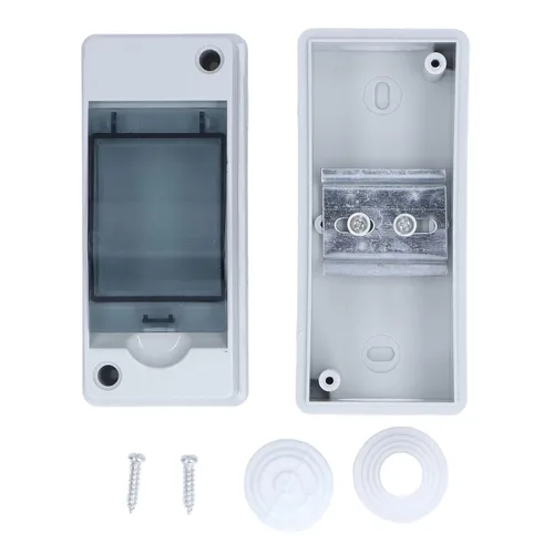 Miniatura 6 de Caja de protección de distribución de 8 vías, IP65 2 riel DIN impermeable, transparente, caja de conexiones de distribución para disyuntor de pared