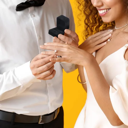 Miniatura 6 de Maitys 48 cajas de terciopelo para anillos a granel para exhibición de joyas, caja de anillo de compromiso de boda, caja de joyería, cajas