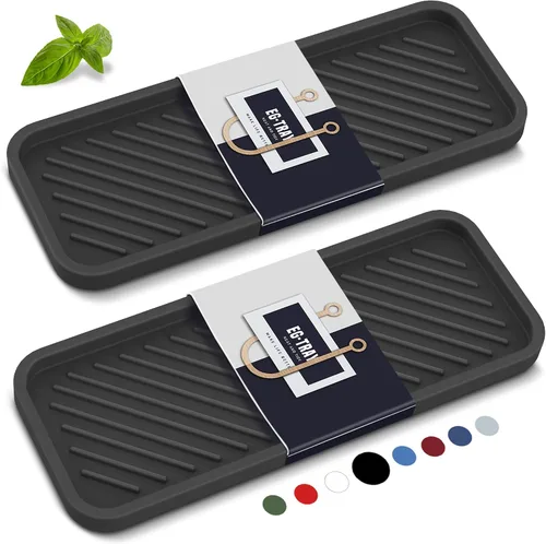 Miniatura 18 de EG-SIPRO Bandeja Organizadora de Fregadero de Cocina, Soporte para Esponja para Fregadero de Cocina Bandeja de Mostrador de Baño Portaesponjas