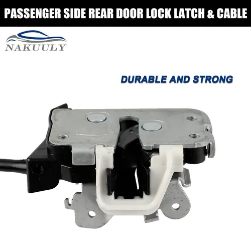 Miniatura 6 de Pestillo y Cable de Cerradura de Puerta Trasera del Lado del Conductor Izquierdo para Ford F250 F350 F450 F550 Super Duty 1999-2007, Ensamblaje