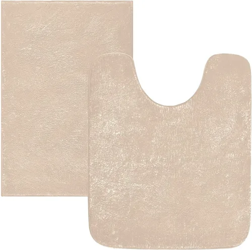 Miniatura 15 de Alfombra de baño amarilla, suave, absorbente, lavable a máquina, juego de alfombras de baño antideslizantes para puerta de baño, dormitorio