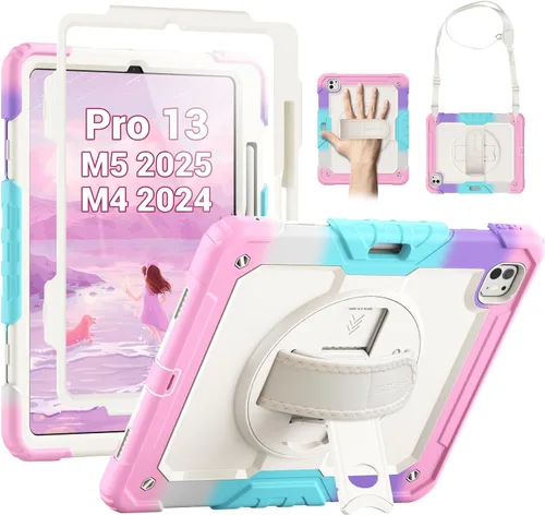 Miniatura 20 de SEYMAC Funda para iPad de 9ª/8ª/7ª Generación Estuche 10.2" 2021-2019, Funda Protectora de Cuerpo Completo Resistente a Prueba de Golpes de Servicio