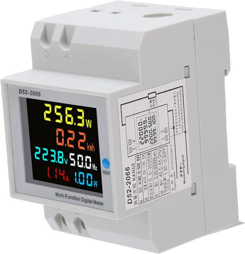 Medidor de vatios-hora, medidor eléctrico LCD, medidor de electricidad monofásico, medidor de energía para el hogar, medidor de energía monofásico