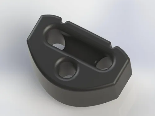 Miniatura 4 de Rosette Diamond Secure - Corbatas de guitarra clásica, incrustaciones de oro, cuentas de puente negro