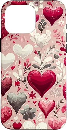 Miniatura 17 de Funda romántica para iPhone 11 Pro Max con corazones encantadores para el día de San Valentín