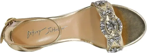 Miniatura 6 de Betsey Johnson Sandalia de tacón Sb-Mel para mujer, Oro