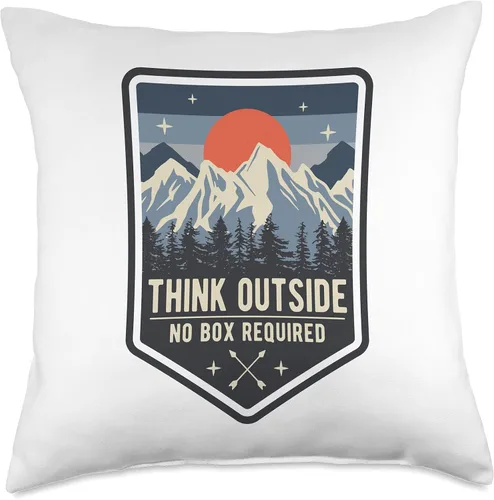Miniatura 4 de Smarty Pants Designs Think Outside No requiere caja, senderismo, camping, almohada al aire libre, 16.0 x 16.0 in, multicolor