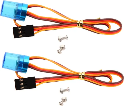 Luz intermitente giratoria LED ultra brillante para policía modelo RC policía extinción de incendios ambulancia iluminación de coche (2 unidades,