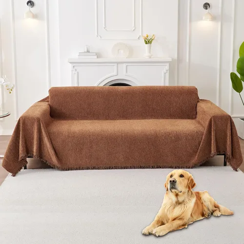 Miniatura 14 de HAOMAIJIA Funda de sofá antideslizante para sofá de 2 cojines, fundas de sofá seccionales lavables para perros y mascotas, protector de muebles