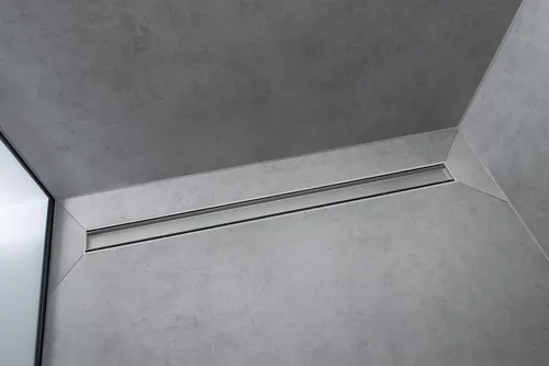 Miniatura 2 de hansgrohe RainDrain Match - Drenaje de ducha lineal para 23 5/8 pulgadas, con marco de altura ajustable en cromo, drenaje rectangular de acero