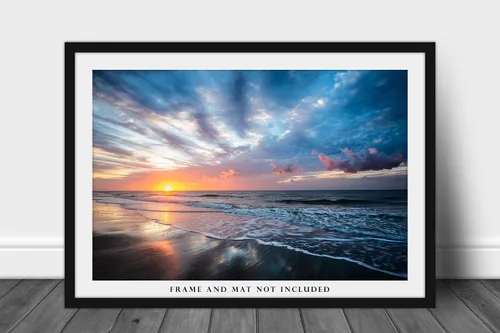 Miniatura 3 de Impresión fotográfica costera (no enmarcada) Imagen del amanecer escénico sobre la playa en Hilton Head Island Carolina del Sur, arte de pared