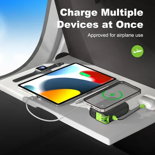 Miniatura 6 de SEANCHEER Cargador portátil P05, banco de energía magnético, pequeño banco de energía inalámbrico, paquete de batería de 10000 mAh esenciales