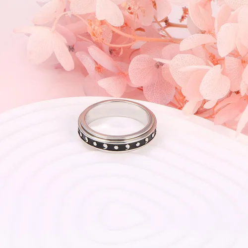 Miniatura 10 de Yearace Anillos giratorios para aliviar la ansiedad, anillo de plata de ley 925 para TDAH y alivio del estrés para mujeres